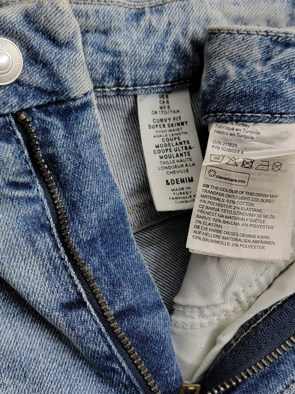 H&M Light Blue Ripped Skinny Jeans - Picture 7 of 7